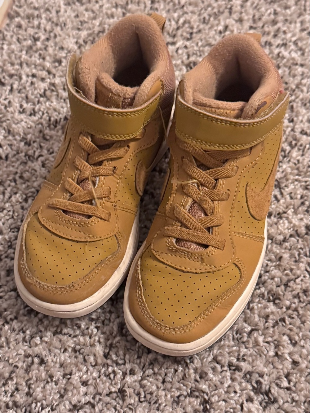 Nike Kids' High-Top Sneakers in Wheat/Tan